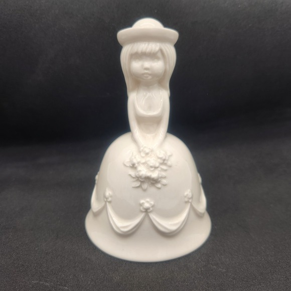 Vintage Goebel China Bride/Flower Girl Bell Boho Cottagecore Wedding/Shower Gift - Picture 1 of 8
